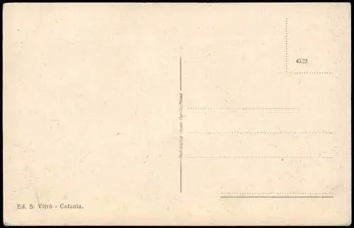 Cartolina Catania L'Etna Vulkan Vulcano 1932