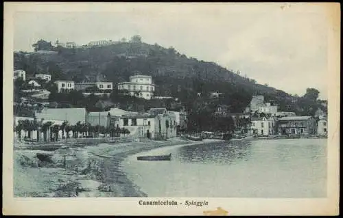 Cartolina Casamicciola Terme Spiaggia 1926  b Neapel Napoli