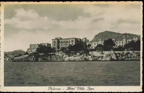 Cartolina Palermo Palermo (Palermu) Hotel Villa Igea. 1938  Sicilia Sizilien