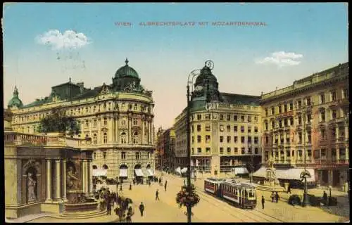 Ansichtskarte Wien Albrechtplatz 1931