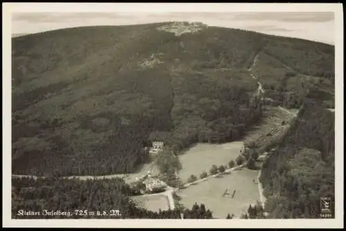 Ansichtskarte Brotterode Luftbild Kleiner Inselberg Hotel Grenzwiese 1932