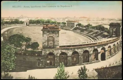 Mailand Milano Arena, ippodromo fatto costruire da Napoleone I. 1909