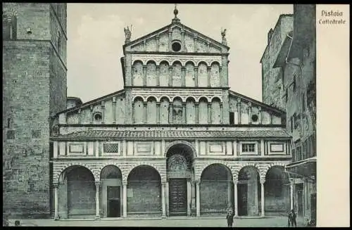 Cartolina Pistoia Cattedrale 1913