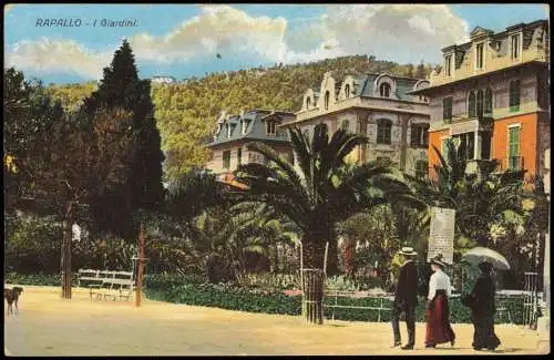 Rapallo Giardini. Andeken Aufenthalt S. M. S. GOEBEN vor Rapallo 1914