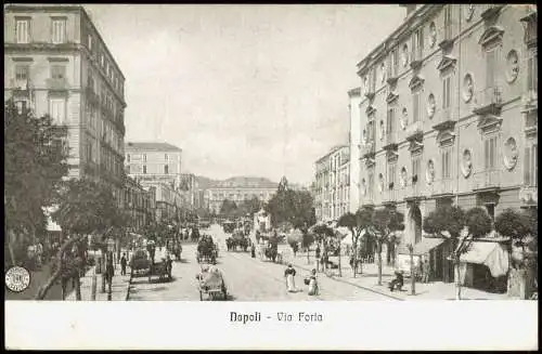 Cartolina Neapel Napoli Via Foria 1909