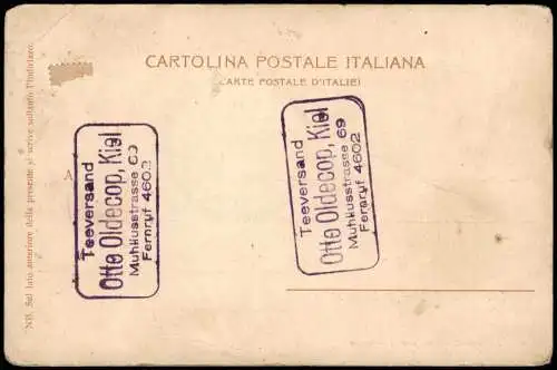 Cartolina Catania Eruzione dell' Etna 6 Luglio 1892 Vulkan 1907