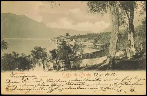 Cartolina Riva del Garda Melcesine 1902