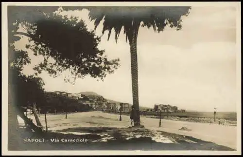 Cartolina Neapel Napoli Via Caracciolo 1931