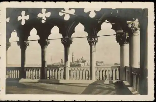 Cartolina Venedig Venezia Palazzo Ducale. Loggia e Isola S. Giorgio 1930