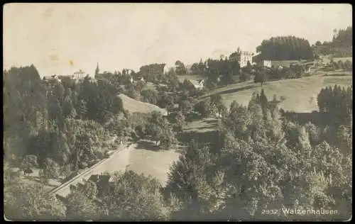 Ansichtskarte Walzenhausen Stadtpartie - Fotokarte 1917