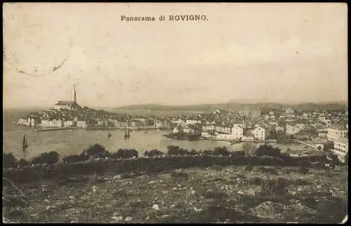 Postcard Rovinj Rovigno Stadt Istarska županija Istrien 1911