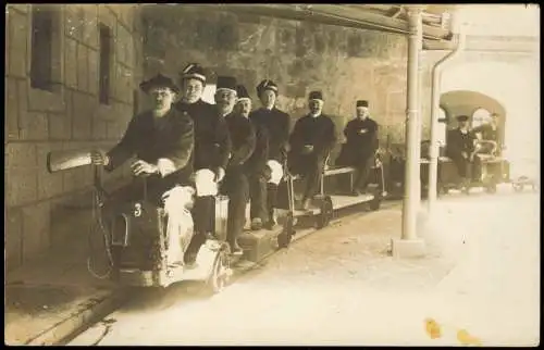 Ansichtskarte Berchtesgaden Salzbergwerk Einfahrt mit Seilbahn 1919