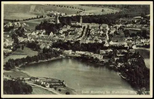 Ansichtskarte Waldviertel Luftbild Stadt Allentsteig 1932