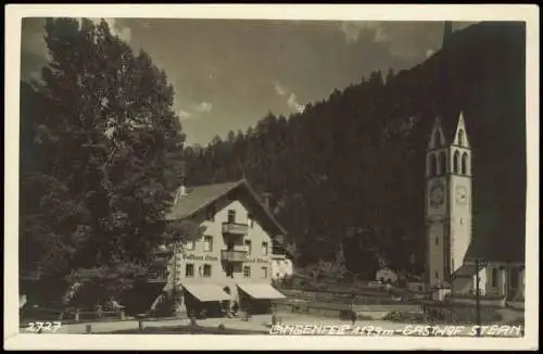 Ansichtskarte Längenfeld Gasthof Stern Stadtpartie - Fotokarte 1938