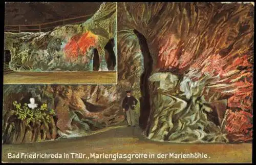 Ansichtskarte Friedrichroda Marienglashöhle 2 Bild Bergmann 1914