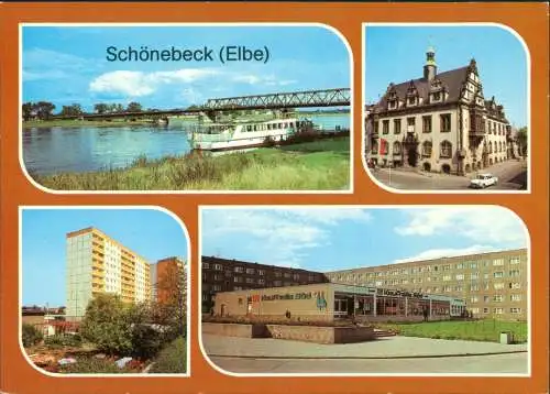 Schönebeck Elbe 
 Brücke Neubauten Moskauer Straße, Kaufhalle Süd 1983/1987