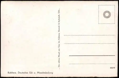 Ansichtskarte Koblenz Deutsches Eck - Fernblick 1934