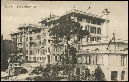 Cartolina Rapallo New Kursaal Hôtel. 1912