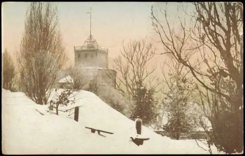 Postcard Wilna Wilno Vilnius Schloßberg im Winter 1916