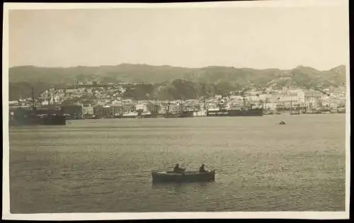 Cartolina Messina Blick vom Meer auf die Stadt 1929