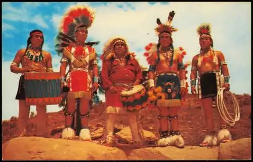 .USA  America DANCE TEAM at the Gallup, New Mexico, Indian Ceremonials 1972