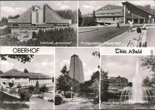 Oberhof (Thüringen) Interhotel Panorama, Oberer Hof, Erholungsheim, Hotel 1981