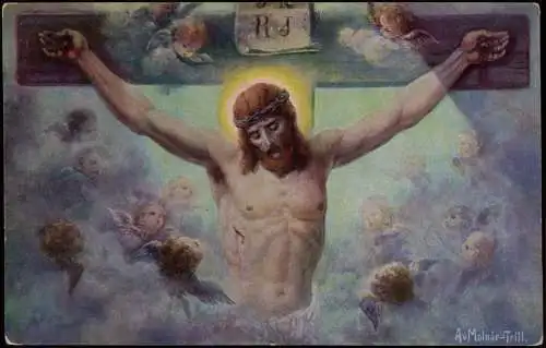 Engel Angel Jesus Christus Bibel Moderne Künstler. Arpad v, Molnár- Trill 1912