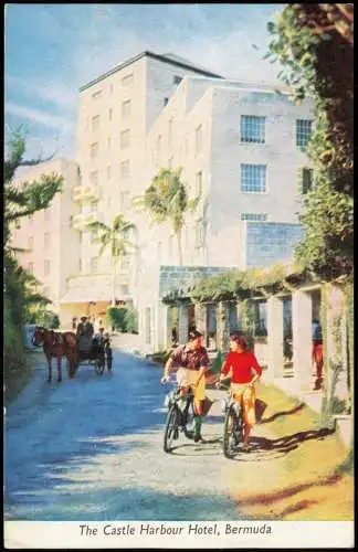 Postcard Bermuda The Castle Harbour Hotel 1968