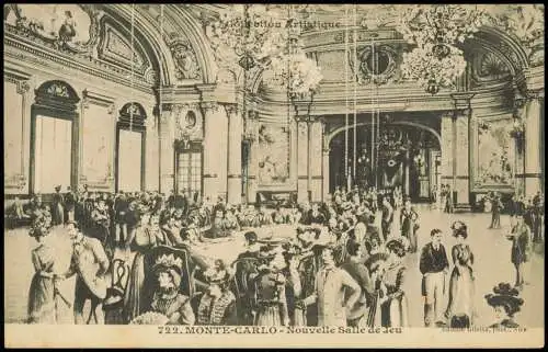 Postcard Monte-Carlo Nouvelle Salle de Jeu - Casino 1913