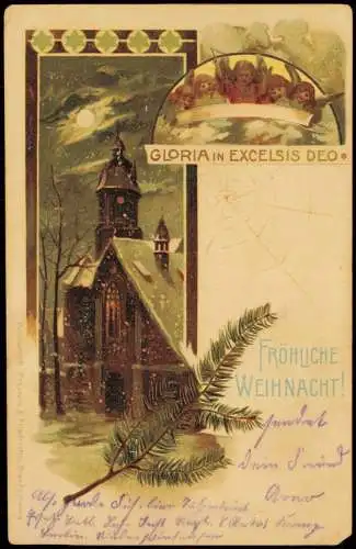 Weihnachten - Christmas GLORIA IN EXCELSIS DEO Engel Kirche 1917