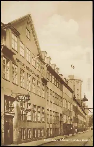 Kopenhagen København Admiral Gjeddes Gaard. Straße - Fotokarte 1926