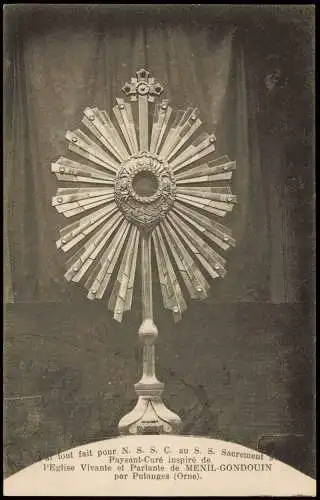 Ménil-Gondouin Paysant-Curé inspiré de l'Eglise Vivante et Parlante 1913