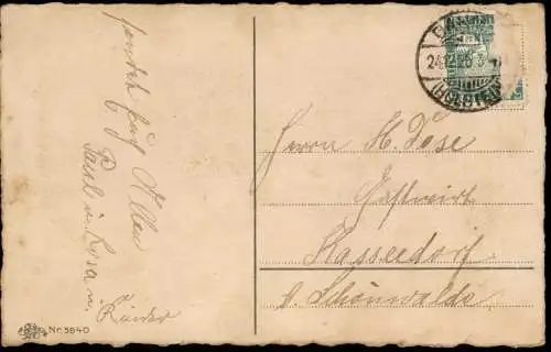 Ansichtskarte  Weihnachten - Christmas Kind mit Geschenken 1926