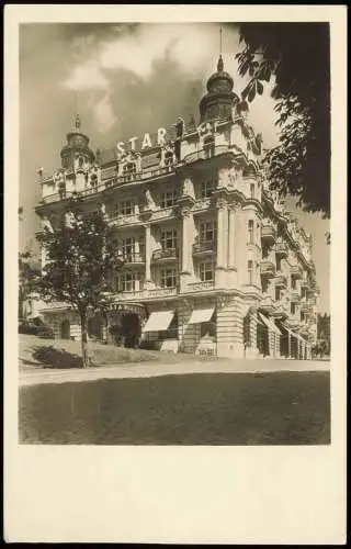 Postcard Marienbad Mariánské Lázně Hotel Star. 1949