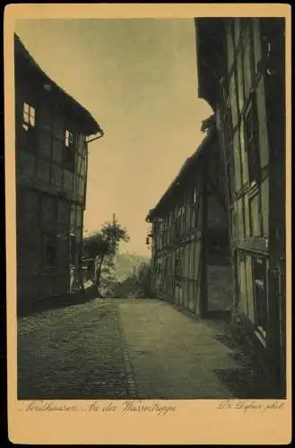 Ansichtskarte Nordhausen An der Wassertreppe 1932