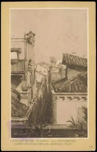 Cartolina Venedig Venezia CALLE DEI FUCERI 1908