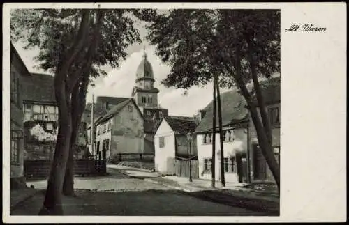 Ansichtskarte Waren (Müritz) Straßenpartie 1941