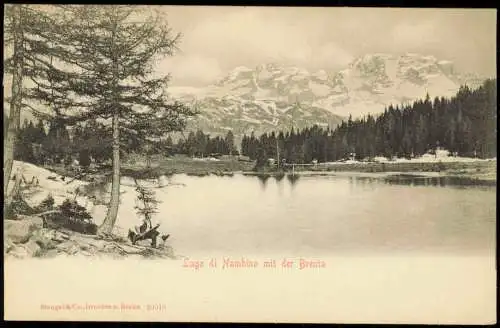 Madonna di Campiglio Sankt Maria  Pein Lago di Nambino Brenta 1909  Südtirol