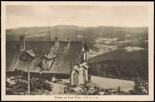 Postcard Ostrawitz Ostravice Utulna na Lysé Hoře 1922