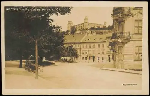 Postcard Pressburg Bratislava Straßenpartie 1928