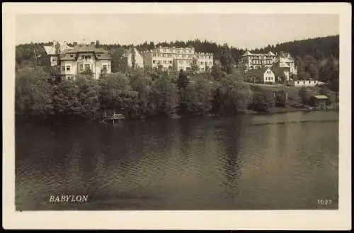 Postcard Babilon Babylon Stadtpartie 1934  b. Pilsen