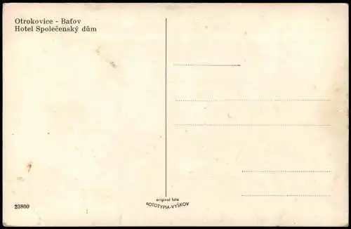 Otrokowitz Mähren Otrokovice Batov Hotel Společenský dům 1932