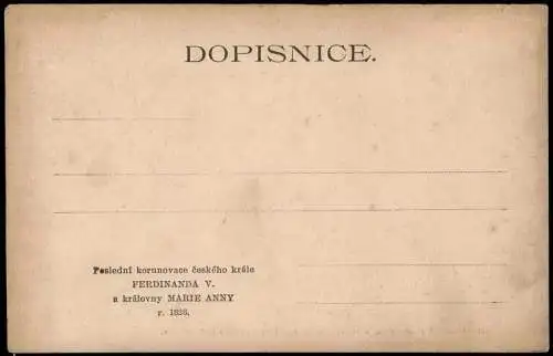 Tschechien Korunovační banket královny ve Vladislavském sále král.  1886. 1902