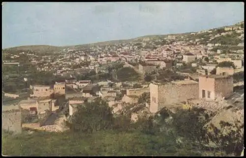 Postcard Nazareth Partie an der Stadt 1918