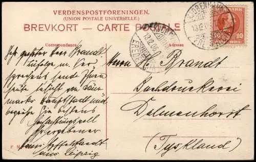 Postcard Kopenhagen København Thorvaldsens Museum, Straßenpartie 1906