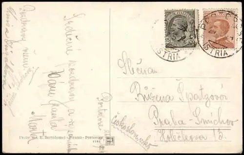 Postcard Portorose Portorož Stadt, Hotel 1926