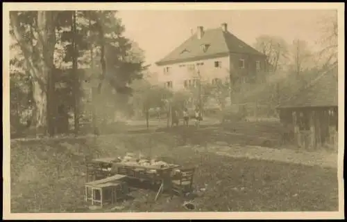 Ansichtskarte Fuchsmühl Schloss Castle - Tisch 1943