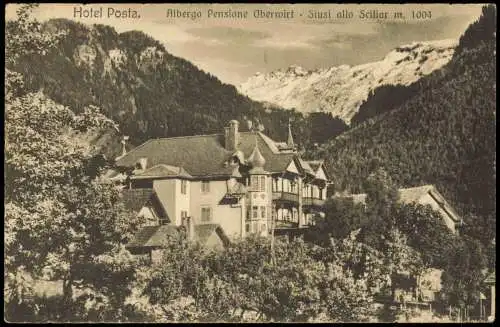 Seis am Schlern Siusi allo Sciliar Albergo Pensione Oberwirt 1928