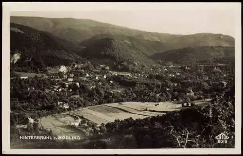 Ansichtskarte Hinterbrühl Bz. Mödling Blick auf die Stadt 1955