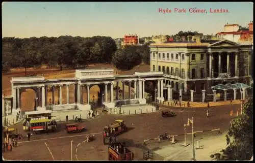 Postcard London Hyde Park Corner 1930